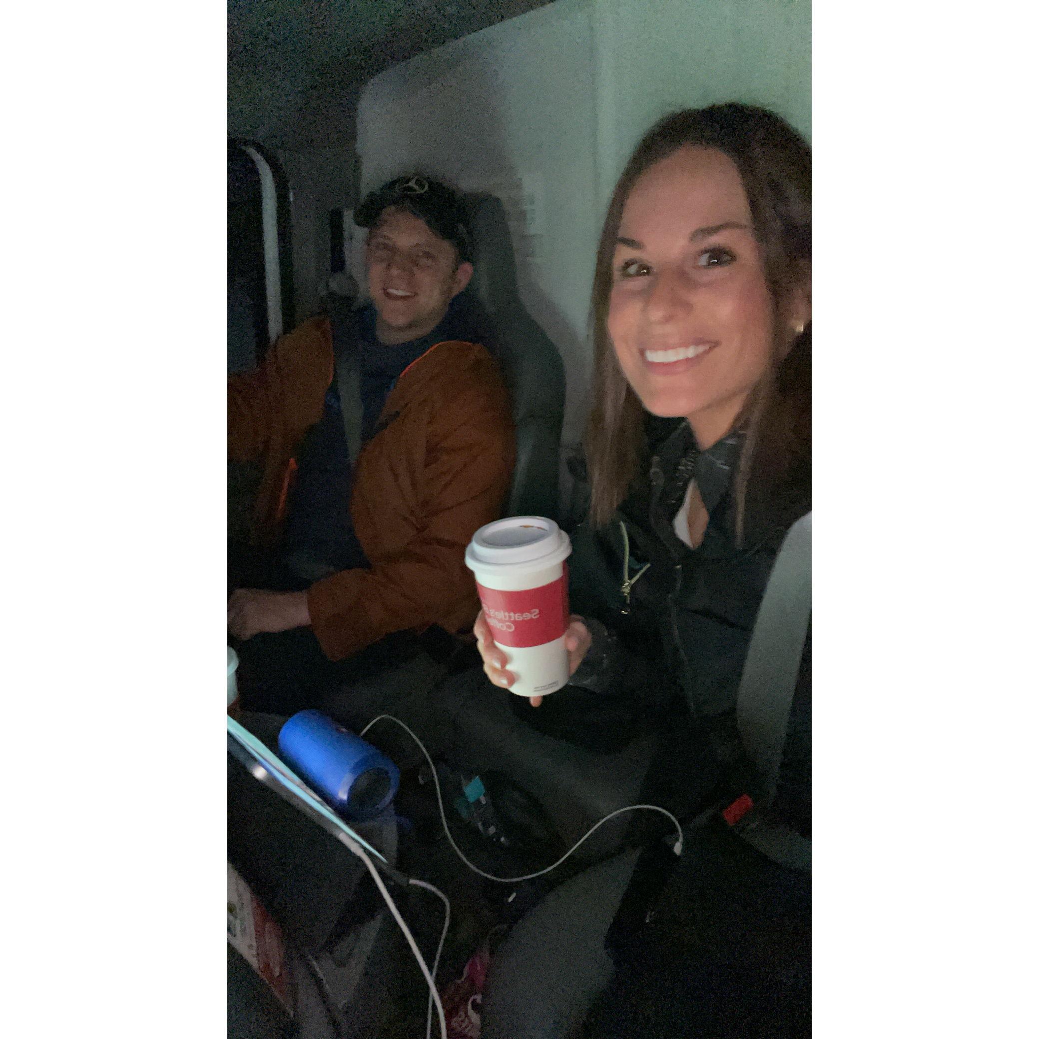 On the road—This was taken the morning we left Chicago, heading to Charlotte, NC in a 20-foot moving truck with my Honda Civic in tow. A big move and a new chapter! December 2022