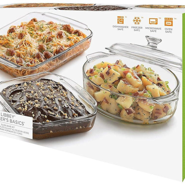 LIBBEY GLASS 4 Piece Bakeware Set