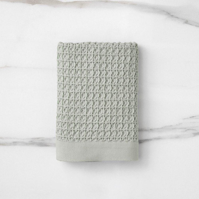 Plush Waffle, Hand Towel, Soft Sage