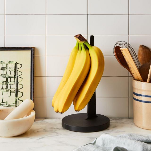 Matte Black Natural Fiber Hanger Banana Holder
