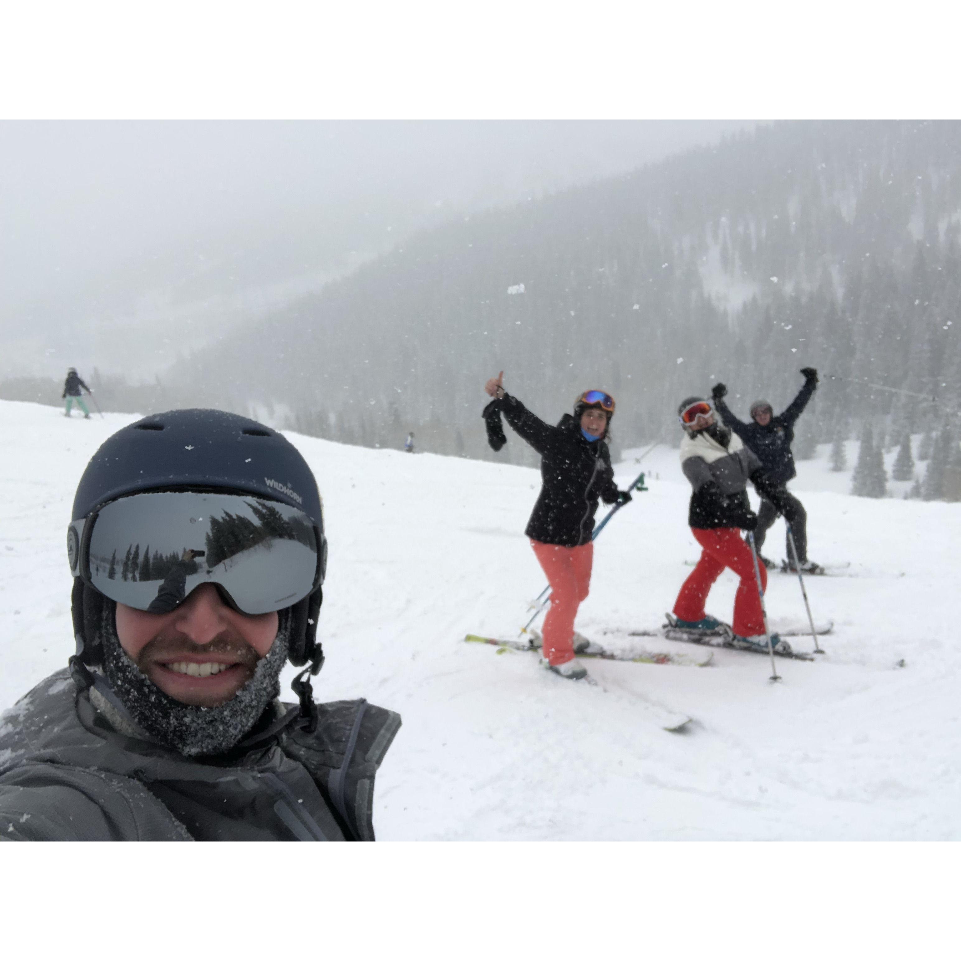 Bonus Day at Deer Valley -- skiing through fresh snow and double blues!