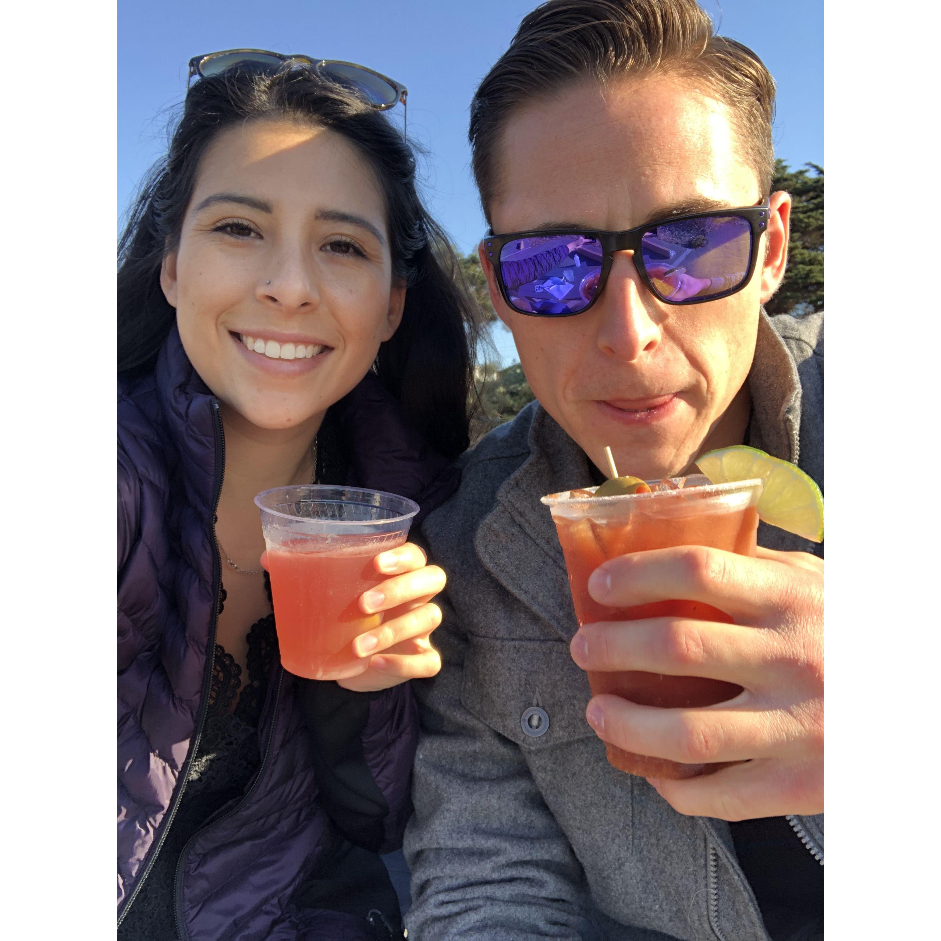 Drinks in Half Moon Bay