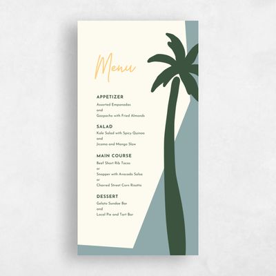 Green Wedding Menu - Bahia