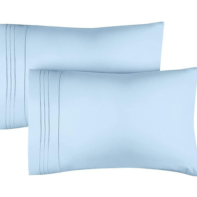 Queen Size Pillow Cases Set of 2 – Soft, Premium Quality Pillowcase Covers – Machine Washable Protectors – 20x26 & 20x30 Pillows for Sleeping 2 Piece - Queen Size Pillow Case Set