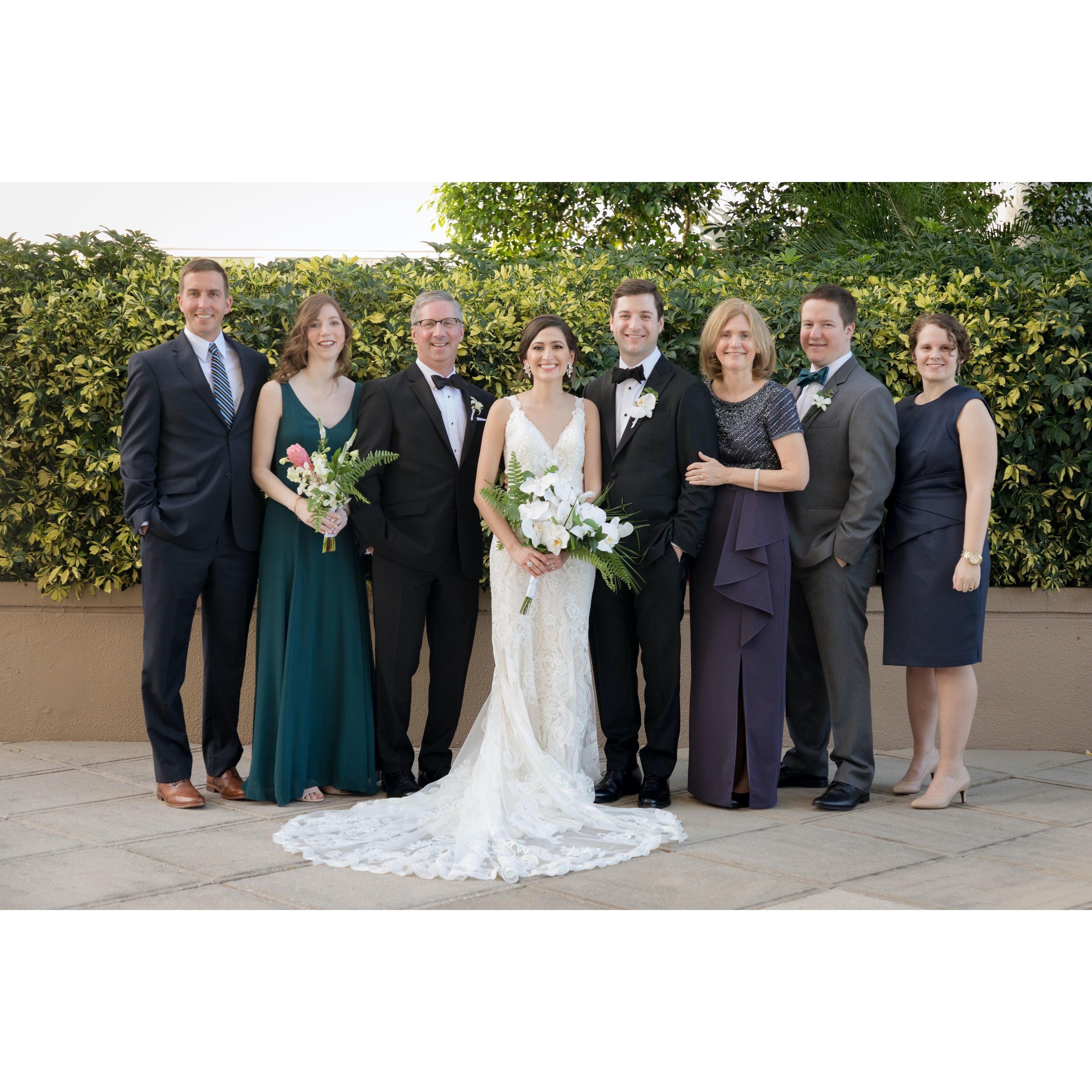 The whole Hagerty clan at Brian & Jess's wedding on March 2, 2019.