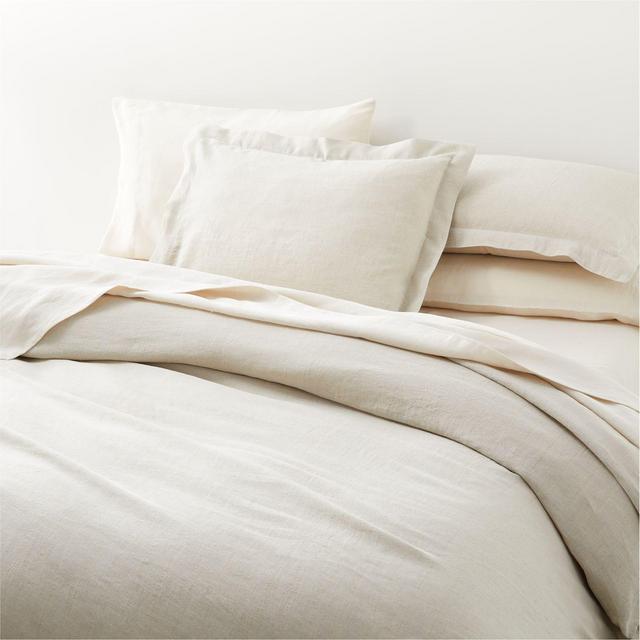 Linen Lurex Striped King Duvet Cover