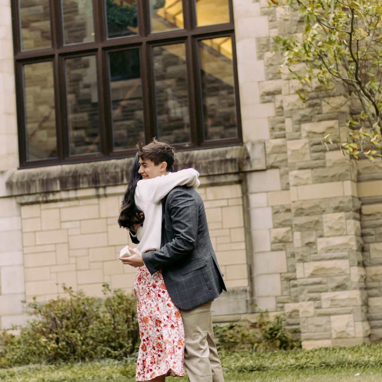 Winter 2024: Jacob surprised AnLi right after church service at her home church. We’re blessed to be able to get married at the same church in February 2026.