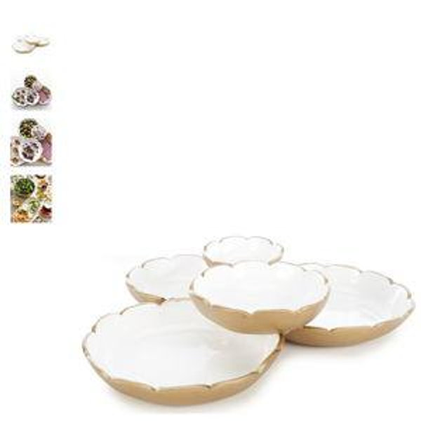 Southern Living Scalloped Cluster Bowls
