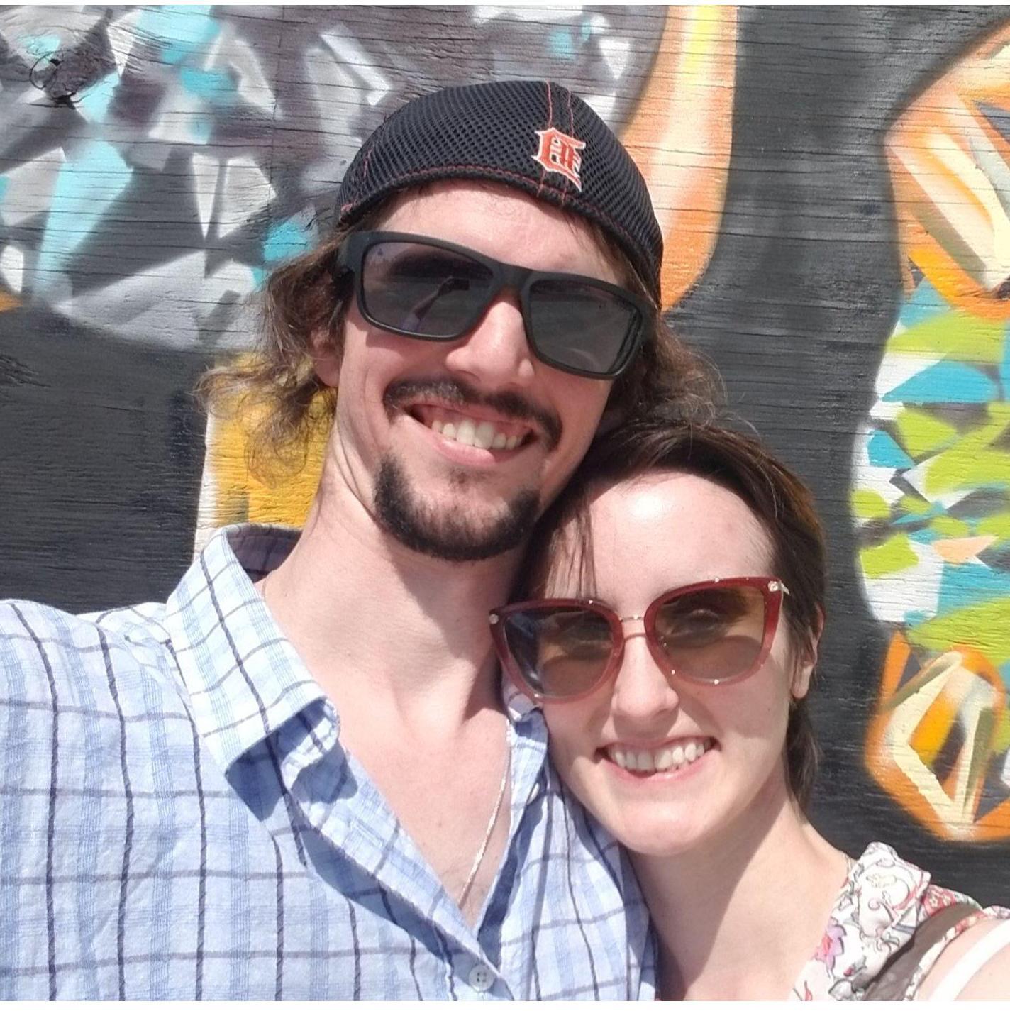 One of our first dates to the Eastern Market in Detroit.