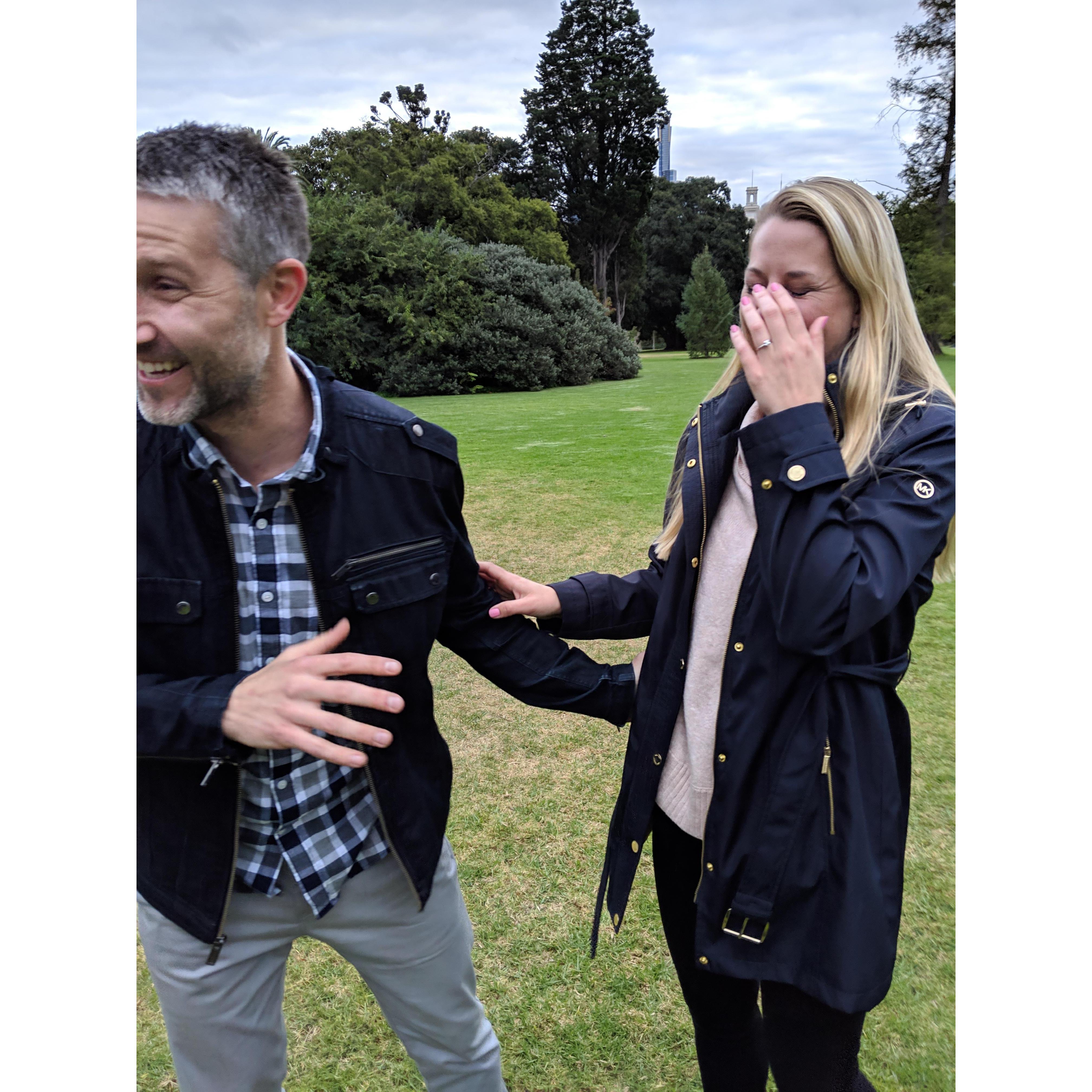 Chrissy said "yes" before Nick even popped the question.