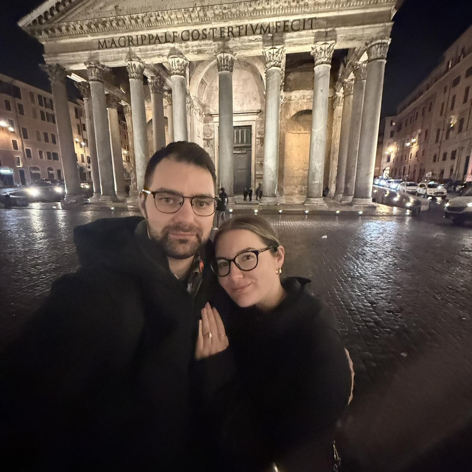 we got engaged right in front of the Pantheon in Rome - 2026
