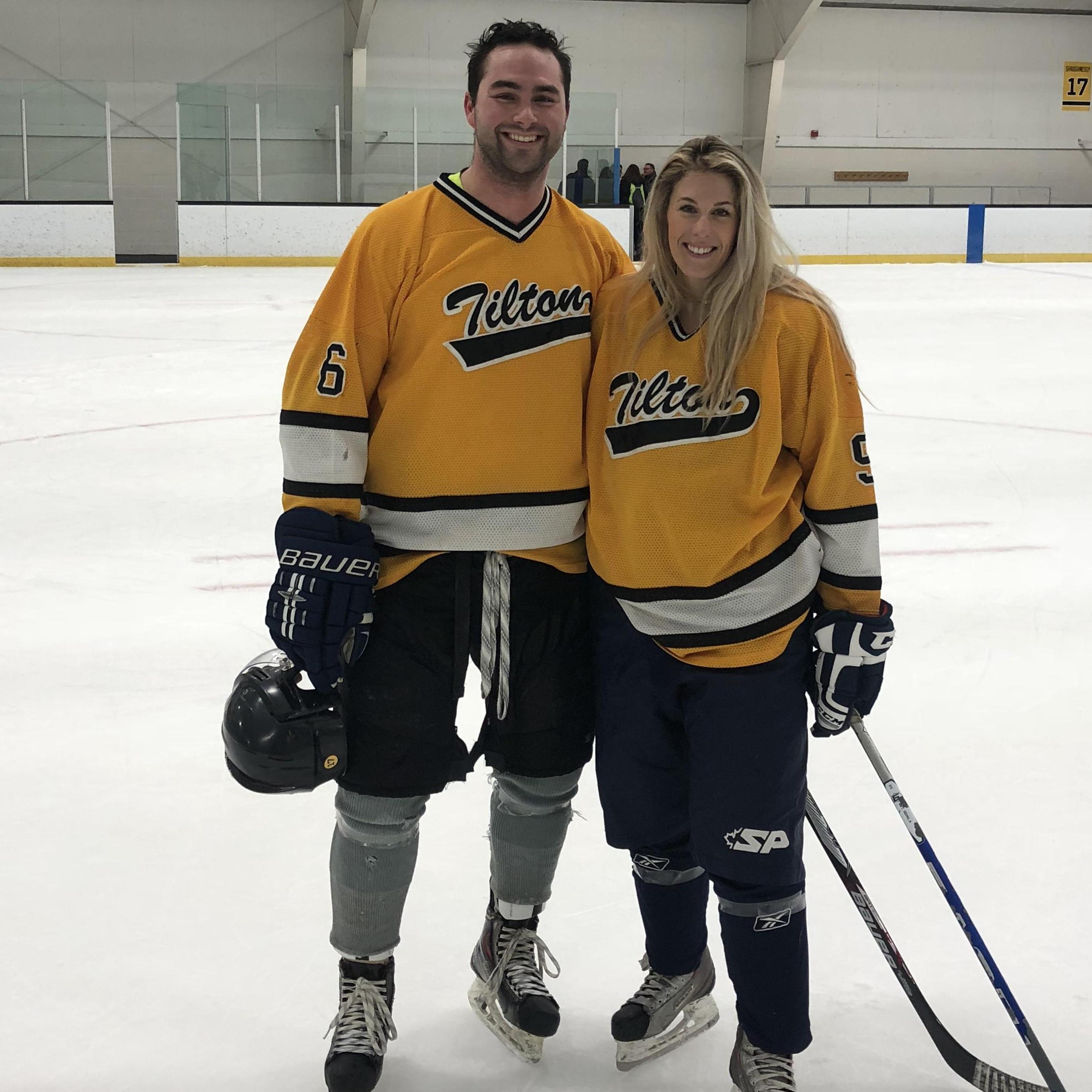 Playing our favorite game at our favorite school! Tilton, where it all began.