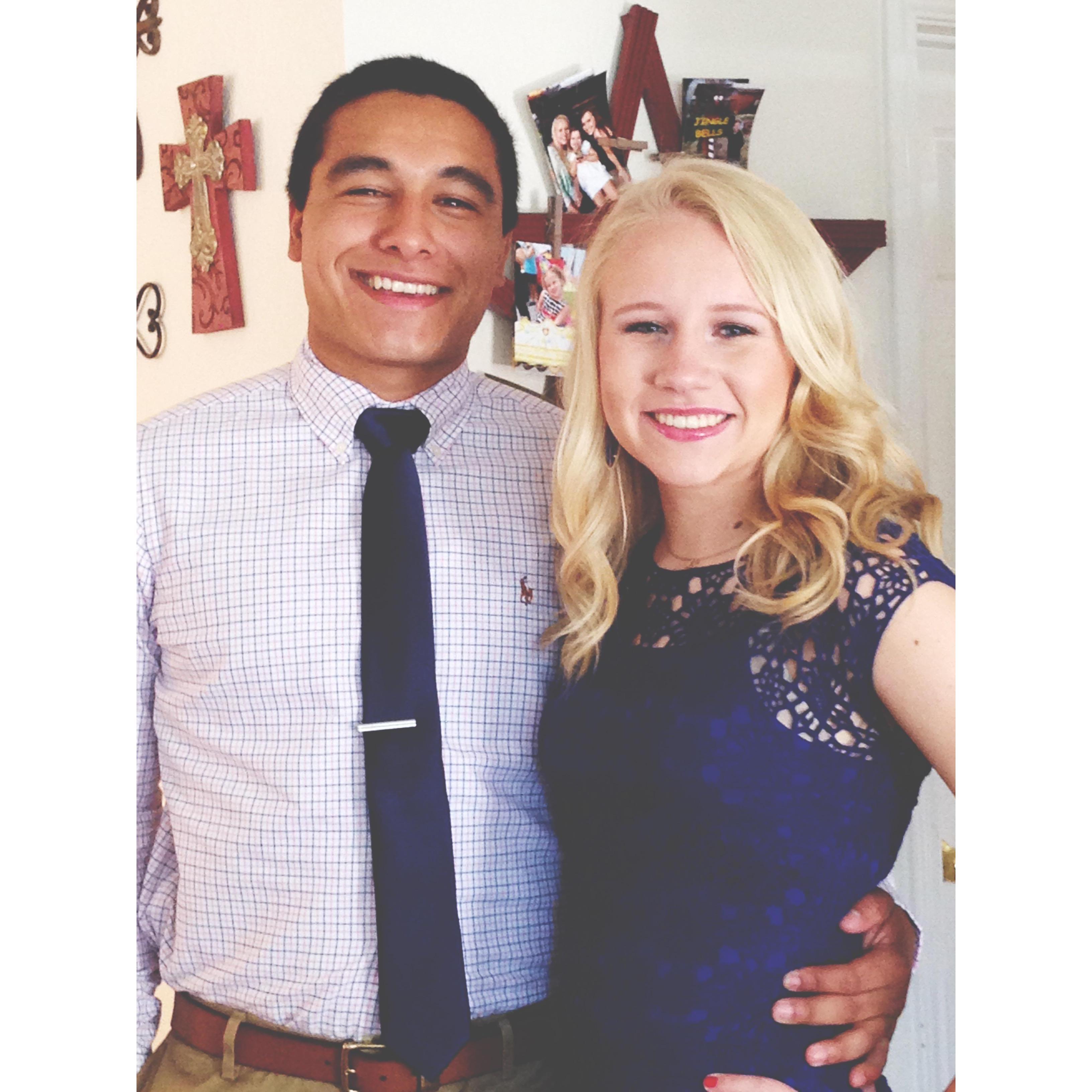 Our high school graduation in 2015