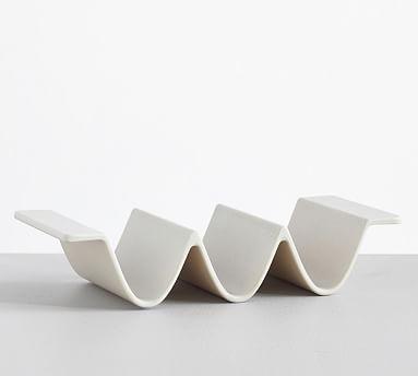 Mason Modern Melamine Taco Holder - Ivory