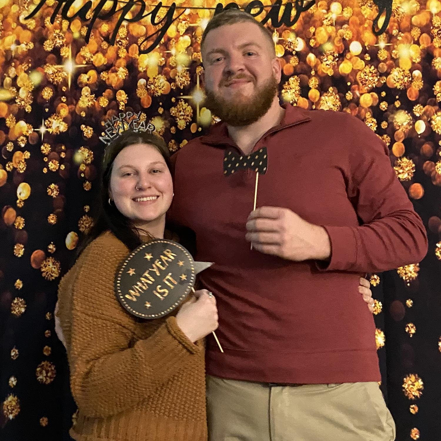 Kicking off the new year and our love story!  Our first New Years Eve together!