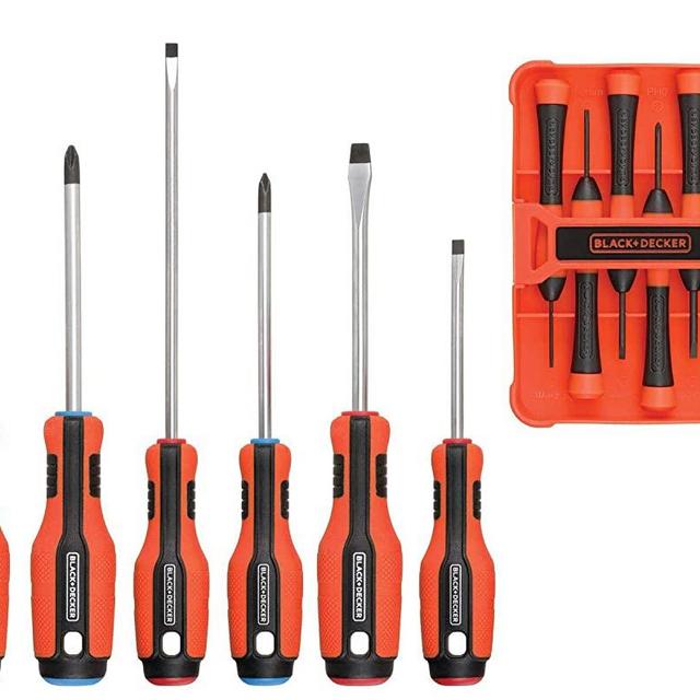 BLACK+DECKER Magnetic Screwdriver Set, 12-Piece (BDHT65002)