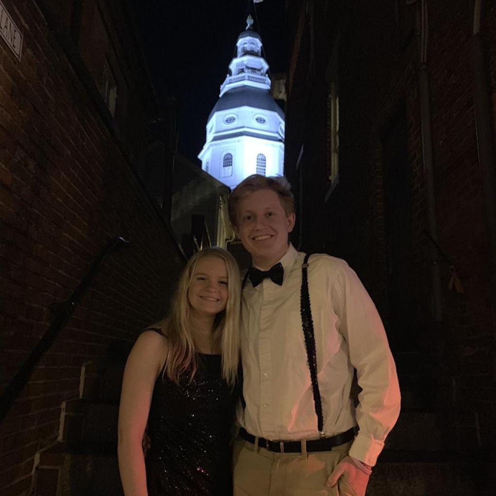 In downtown Annapolis to celebrate Chloe's 19th birthday (January 2019)