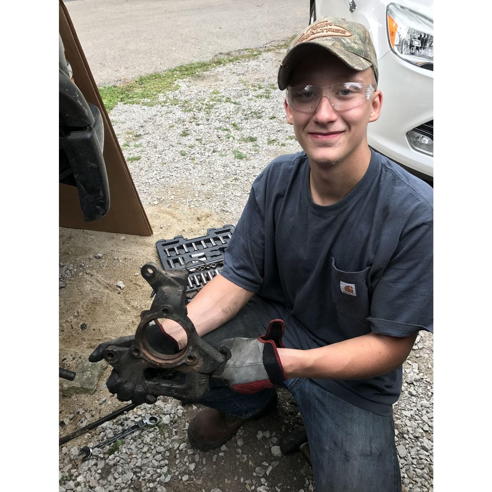 Ryan working on his S10