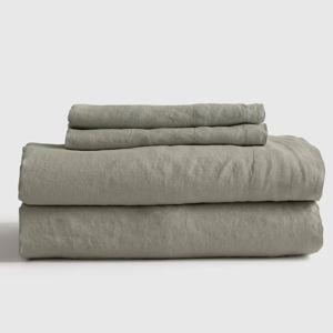 Linen Sheets | Quince in Willowleaf Color