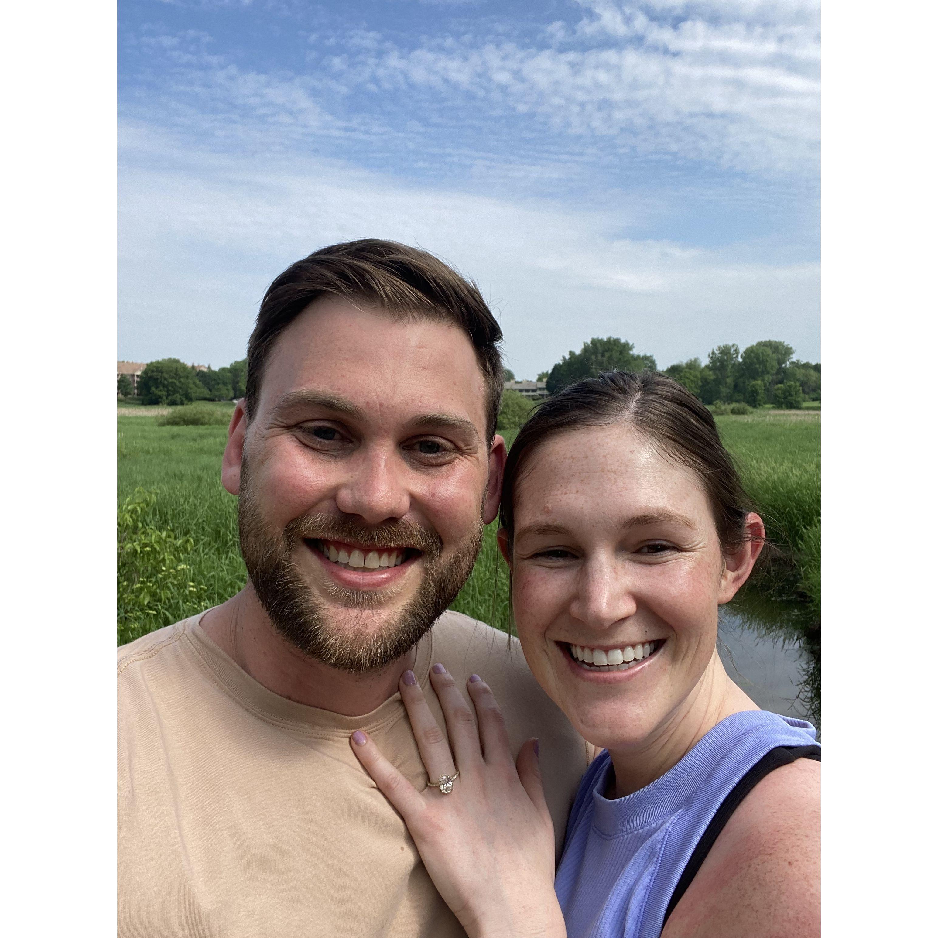 Selfie after Karl proposed