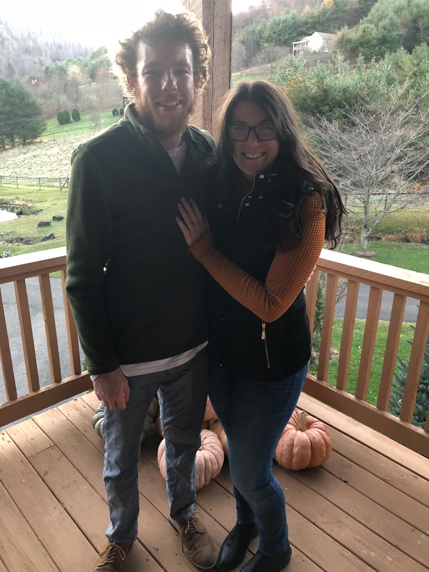 Our first picture after the engagement!