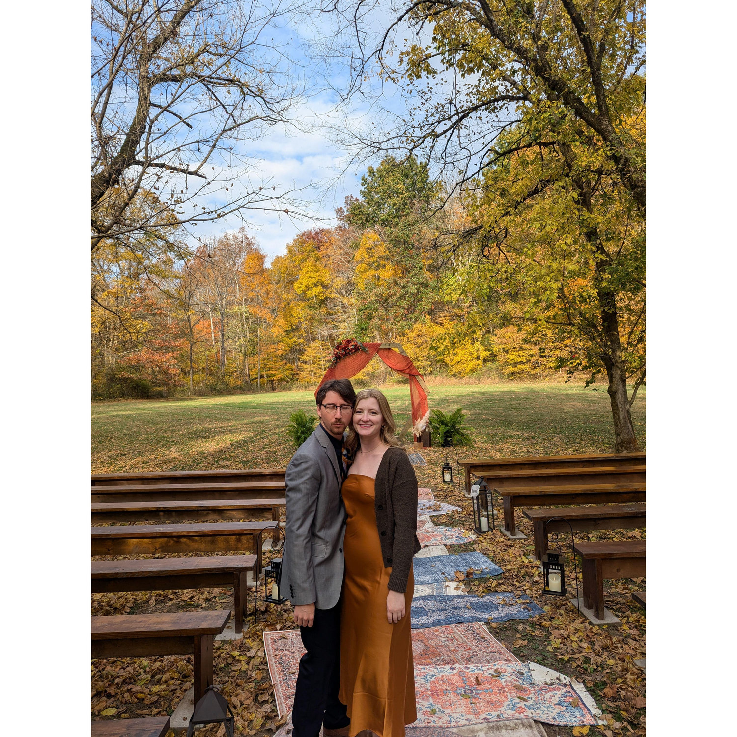 Photo taken when we went to our friend's wedding