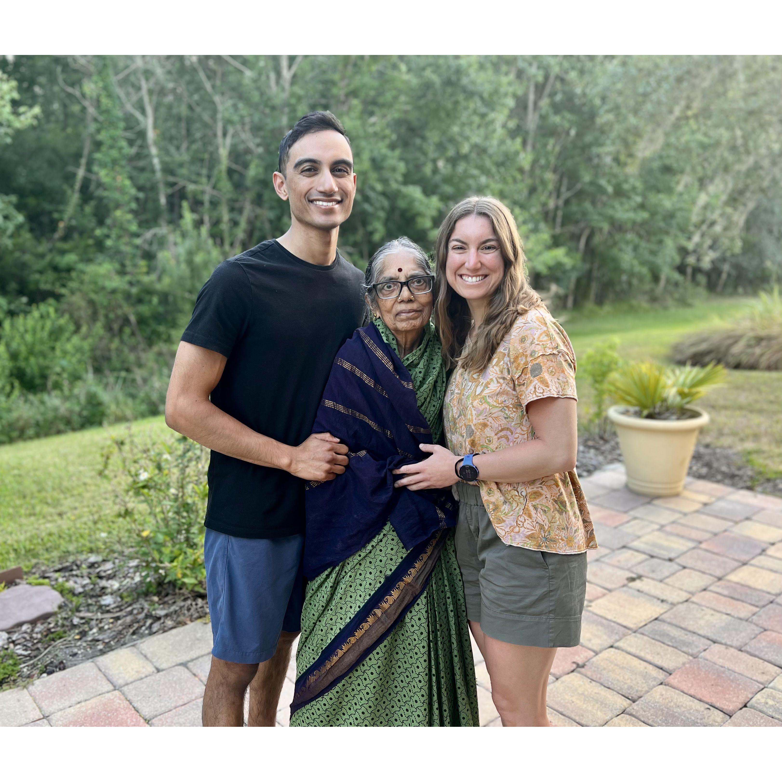 Rachael's first trip meeting Nikhil's paternal grandmother.