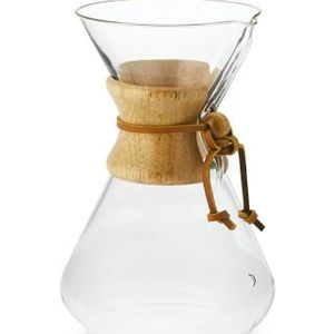 Chemex® 10-Cup Pour-Over Wood Collar Glass Coffee Maker
