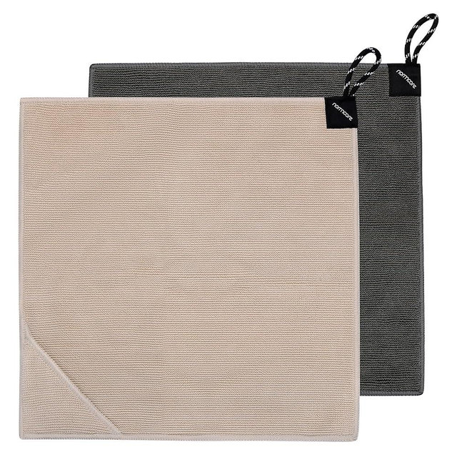 Normcore Barista Cleaning Towels 2 Packs, Microfiber Barista Cloth Set with 2 Color Assorted, Espresso Bar Accessories for Clean Steam Wand, Espresso Machine, Microfiber Cleaning Cloth