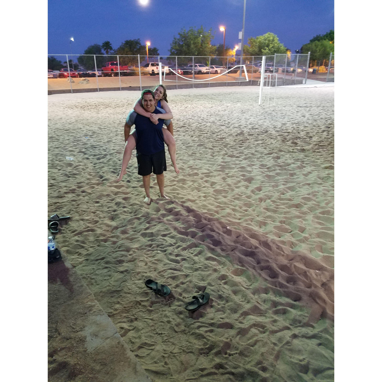 Sand volleyball- another activity we loved doing together