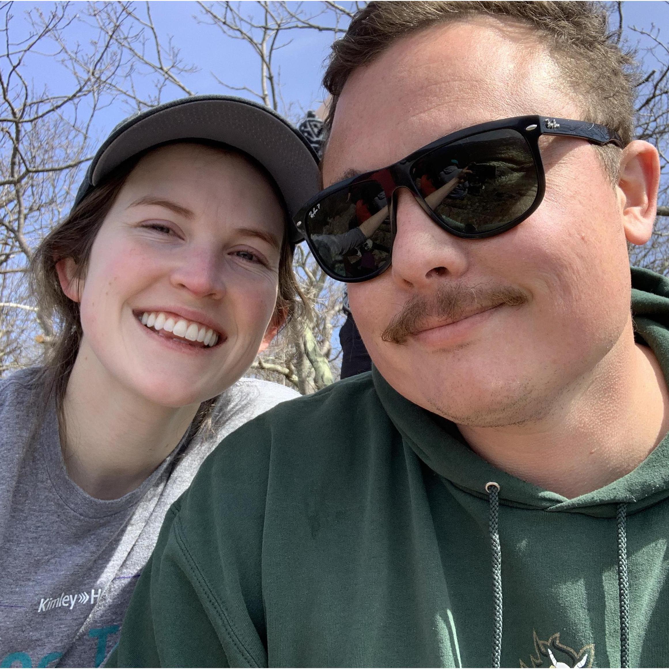 Camping in 25 degree weather.