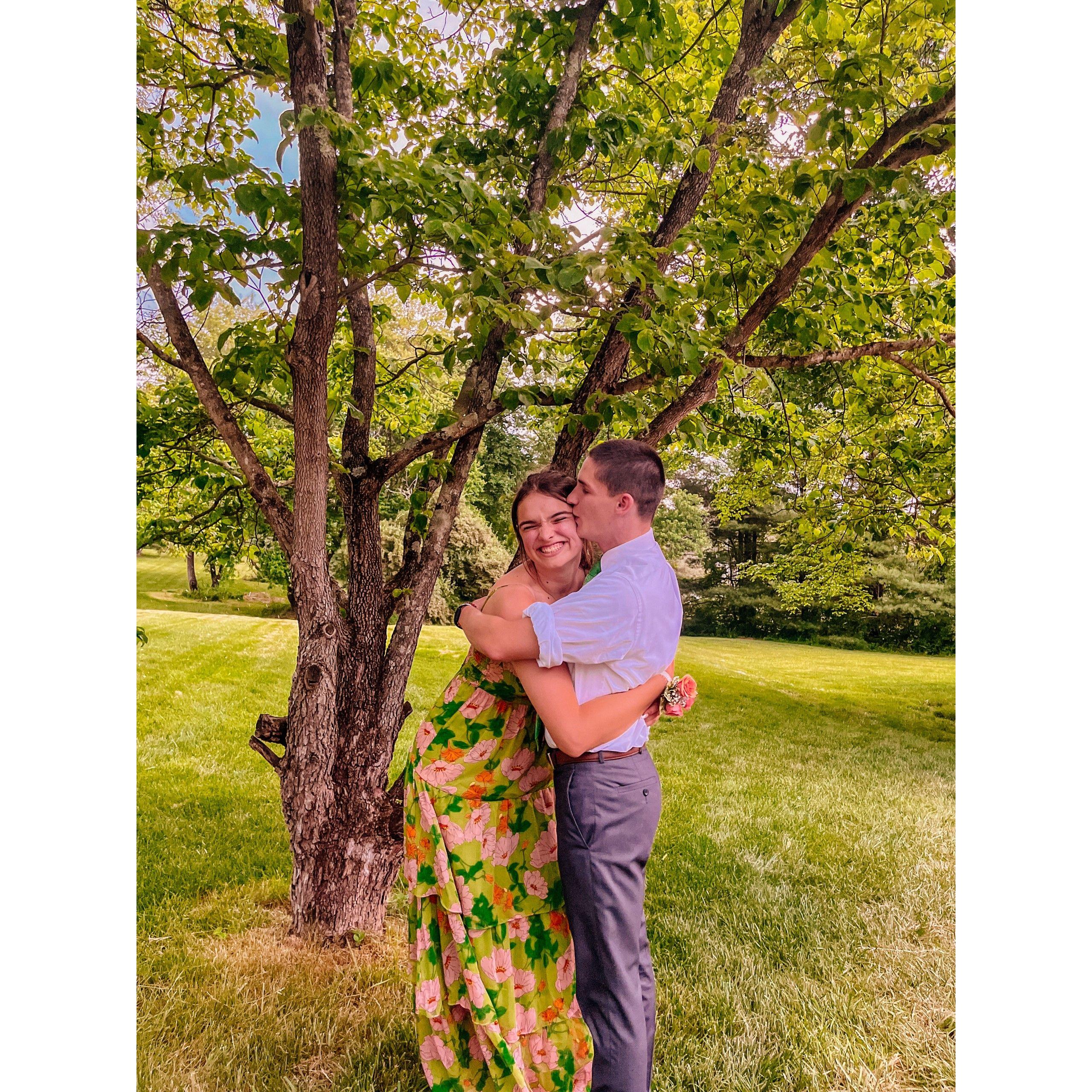 Church prom at Riley's house