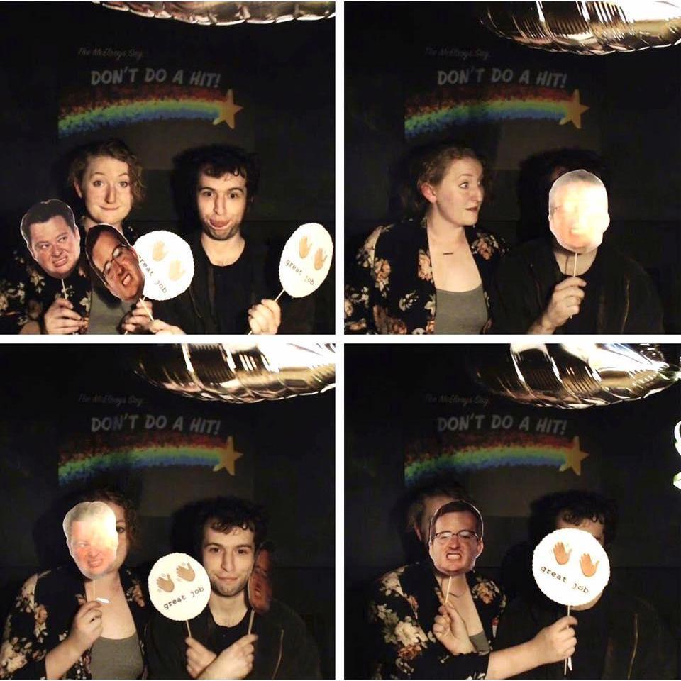 The night we both met Lin-Manuel Miranda and also started officially being a couple. We were too spooked to do karaoke together after LMM performed.