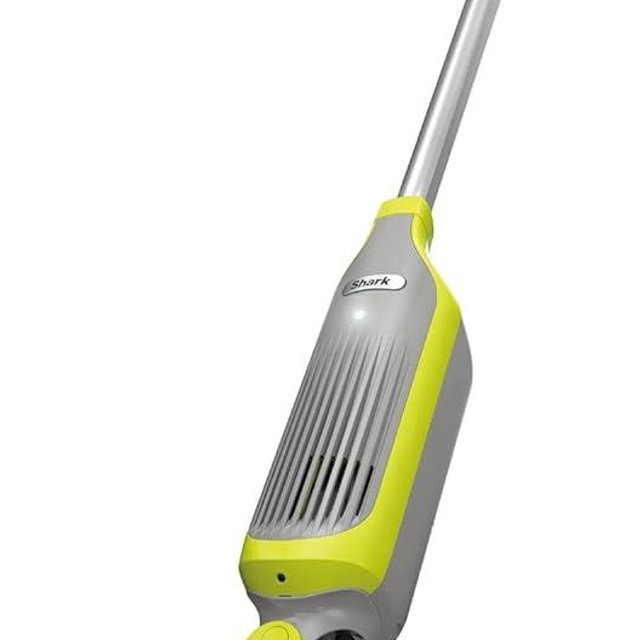 Shark VM200 VACMOP Cordless Multi Surface Hard Floor Tile Wood Lightweight Floor Cleaner Vacuum Mop with (2) Disposable Pads, (1) 12oz Cleaning Solution Included, Light Gray/Green (Renewed)