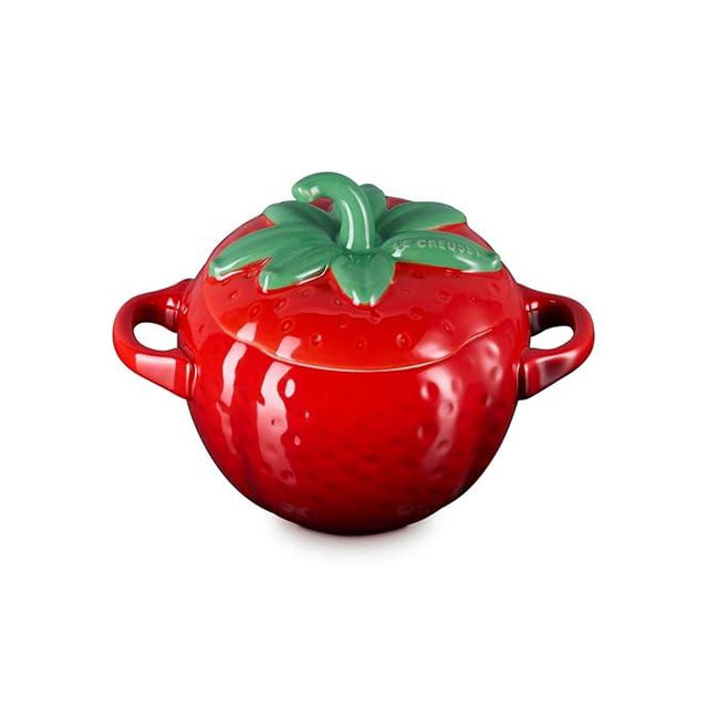Le Creuset Stoneware Strawberry Mini Cocotte, 19 oz., Cerise