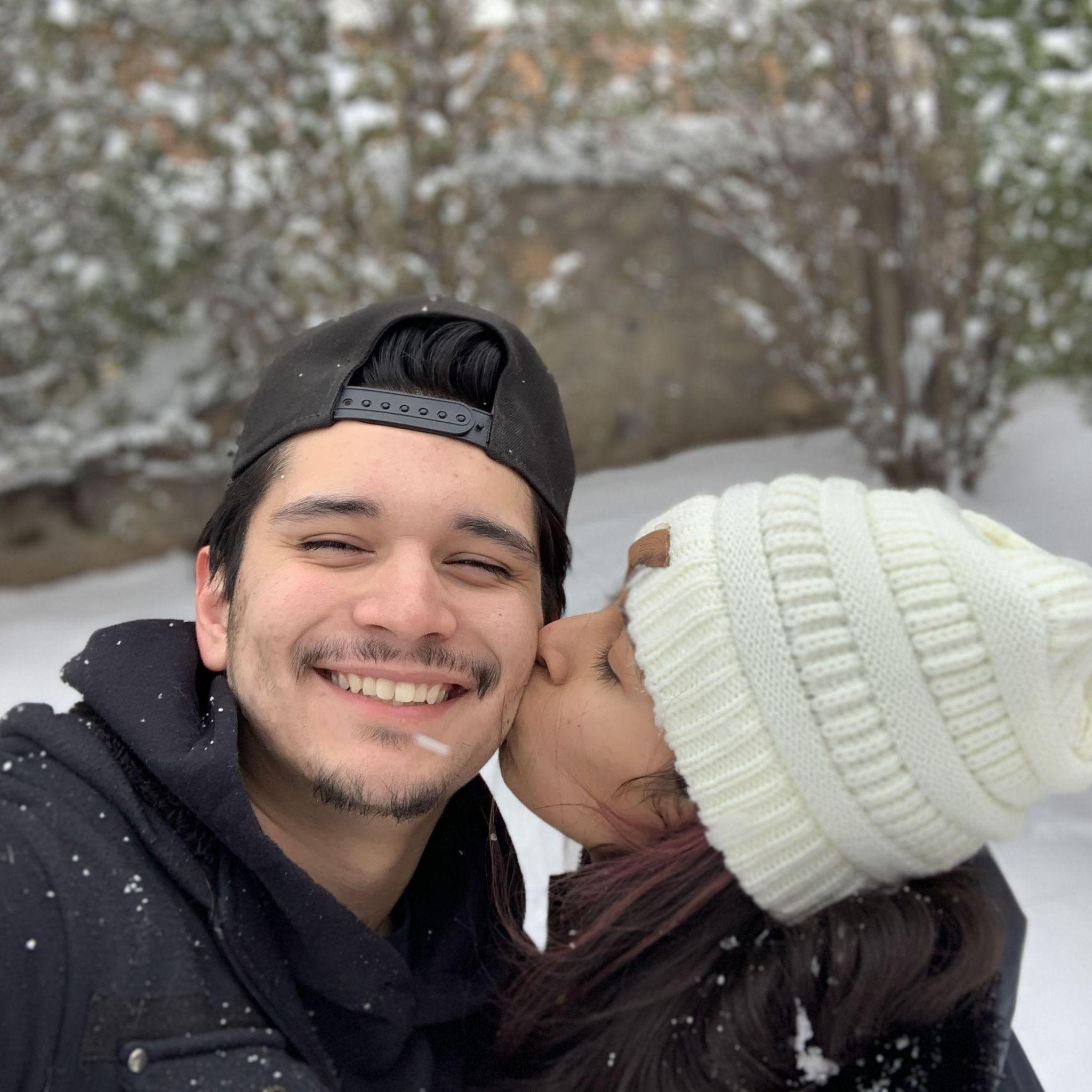 When it snowed on Valentines Day.