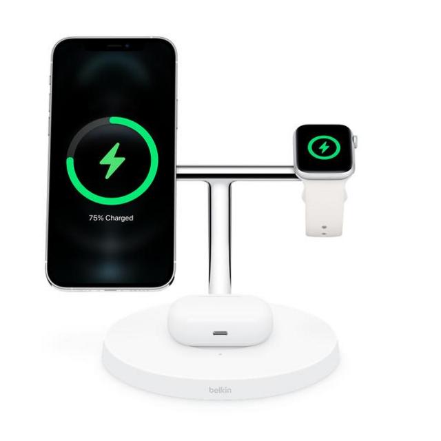 Belkin BOOST↑CHARGE PRO 3-in-1 Wireless Charger with MagSafe - Black