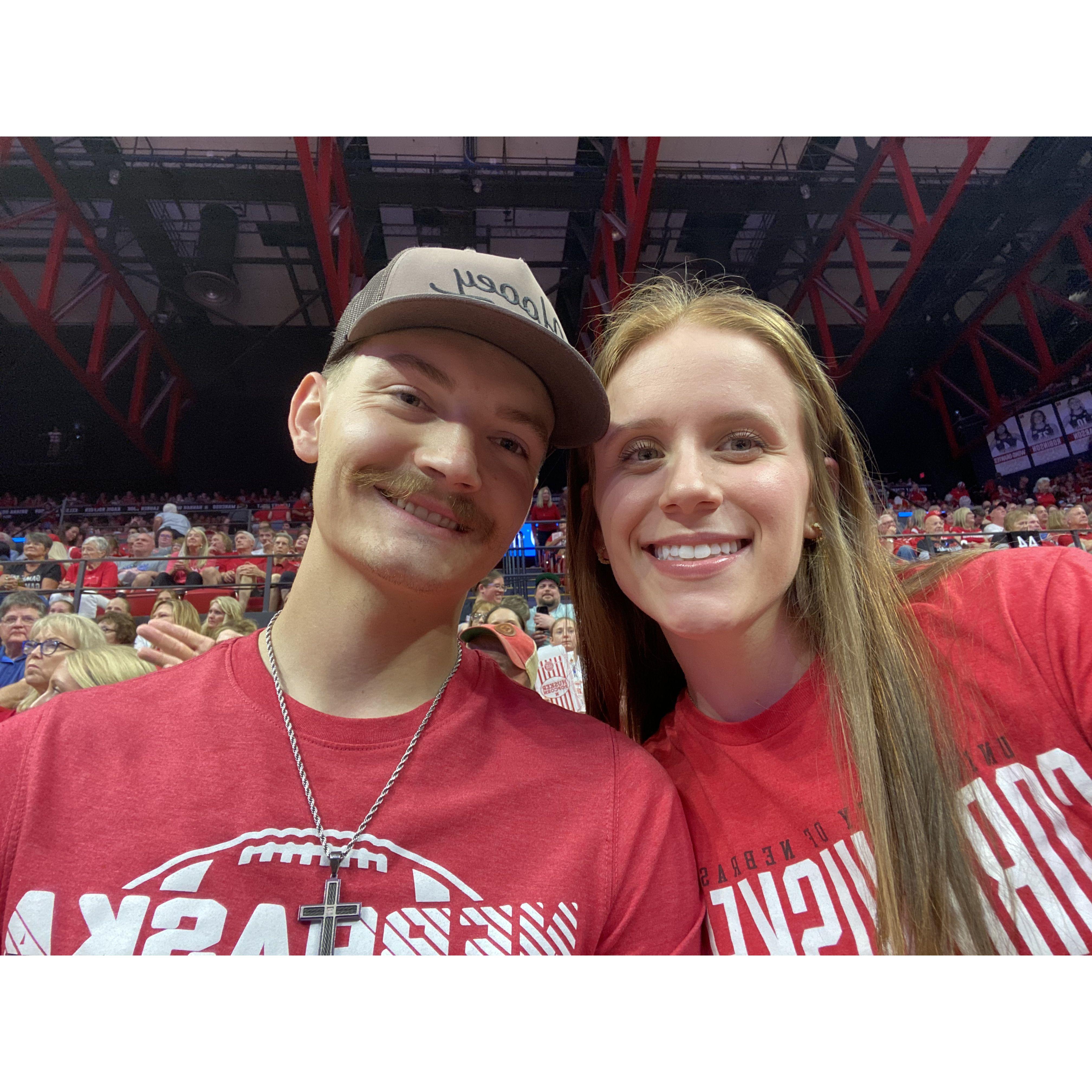 Fun at a Husker Volleyball Game!