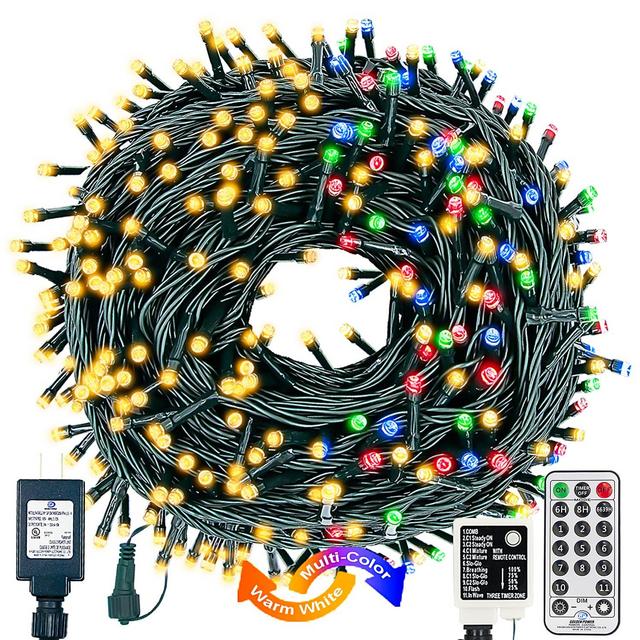 Changing Christmas Tree Lights 4 Colors in 1 String Lights