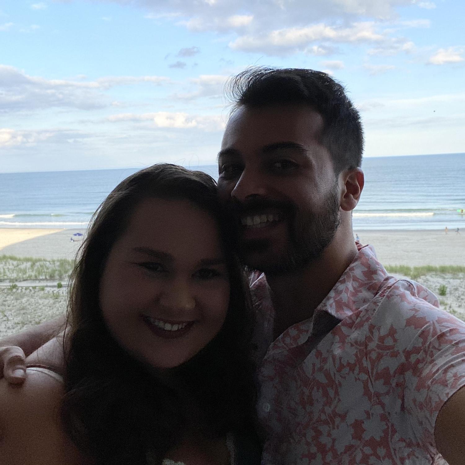 2 year anniversary at the beach, August 2022