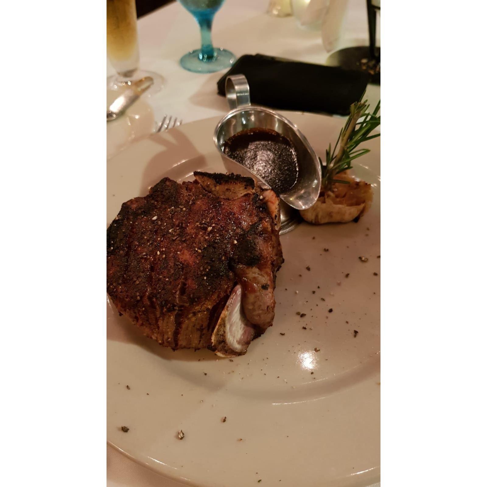 Diemo had a “little” bite at Prime Steak Restaurant!