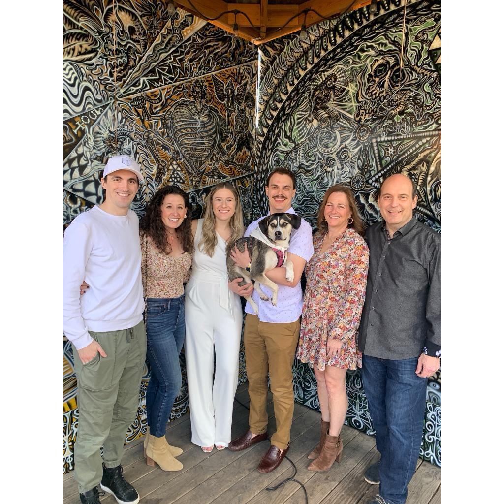 February 2022: Celebrating our engagement with family & friends!