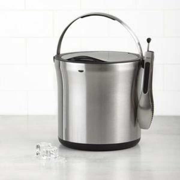 SteeL Ice Bucket & Tong Set