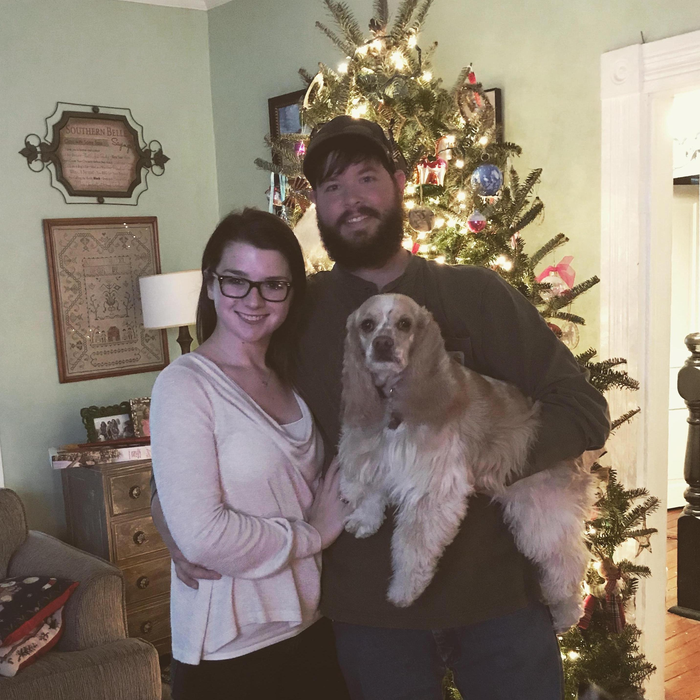 Christmas at Three Oaks Farm (also with Dixie).