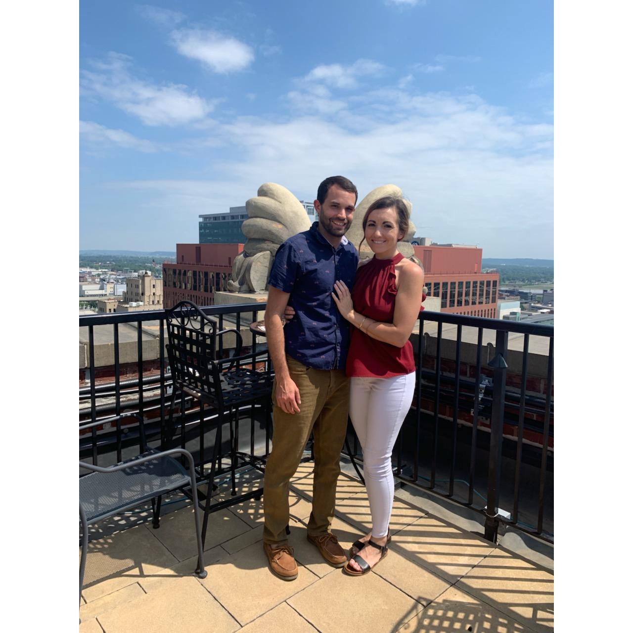 Rooftop where she said yes!