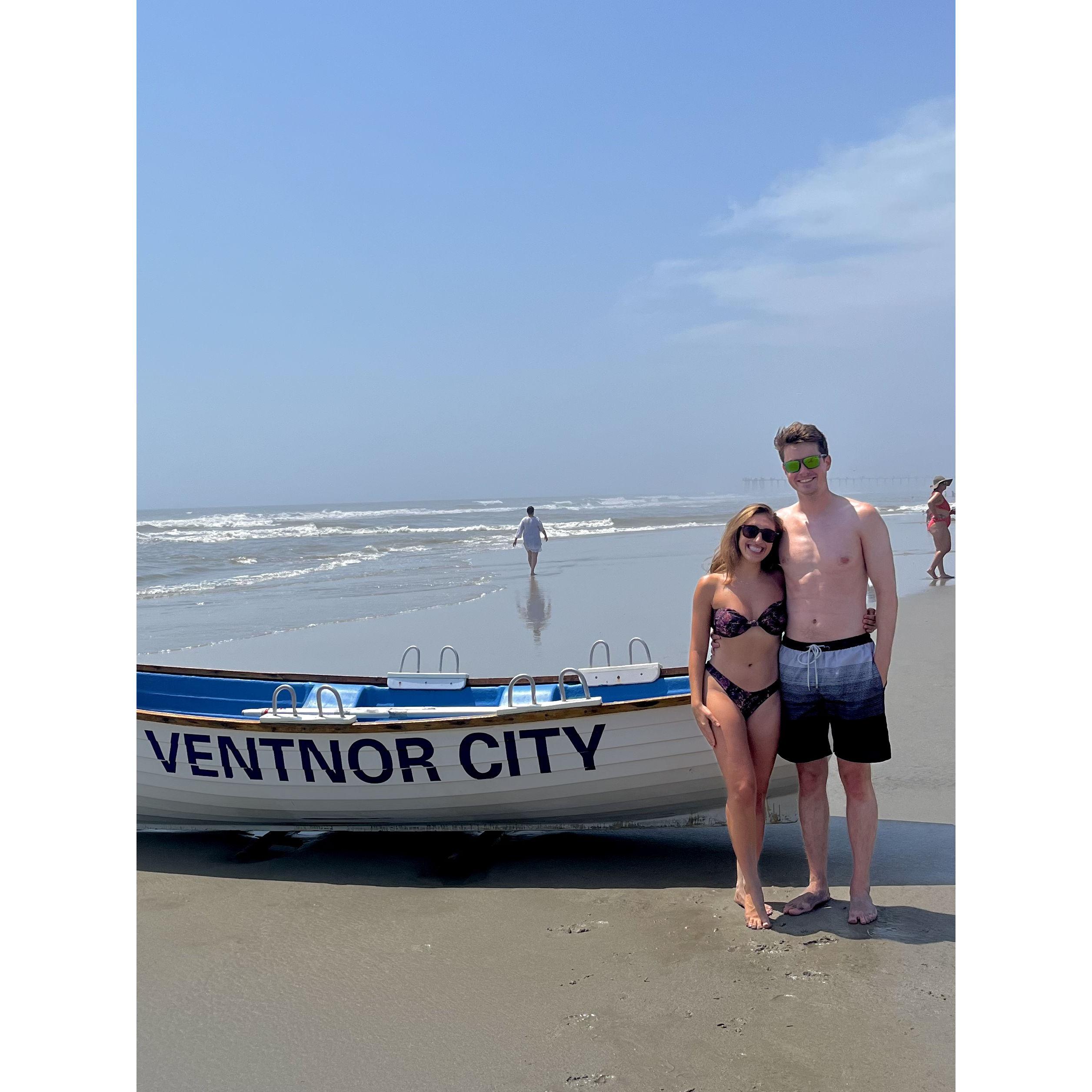 2024 - Ventnor NJ, where we got engaged last summer!