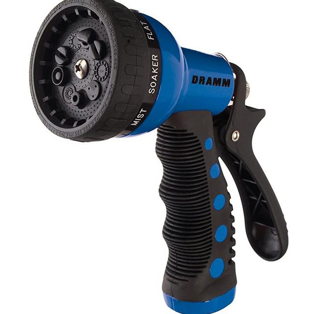 Dramm 12705 9-Pattern Revolver Spray Nozzle, Blue