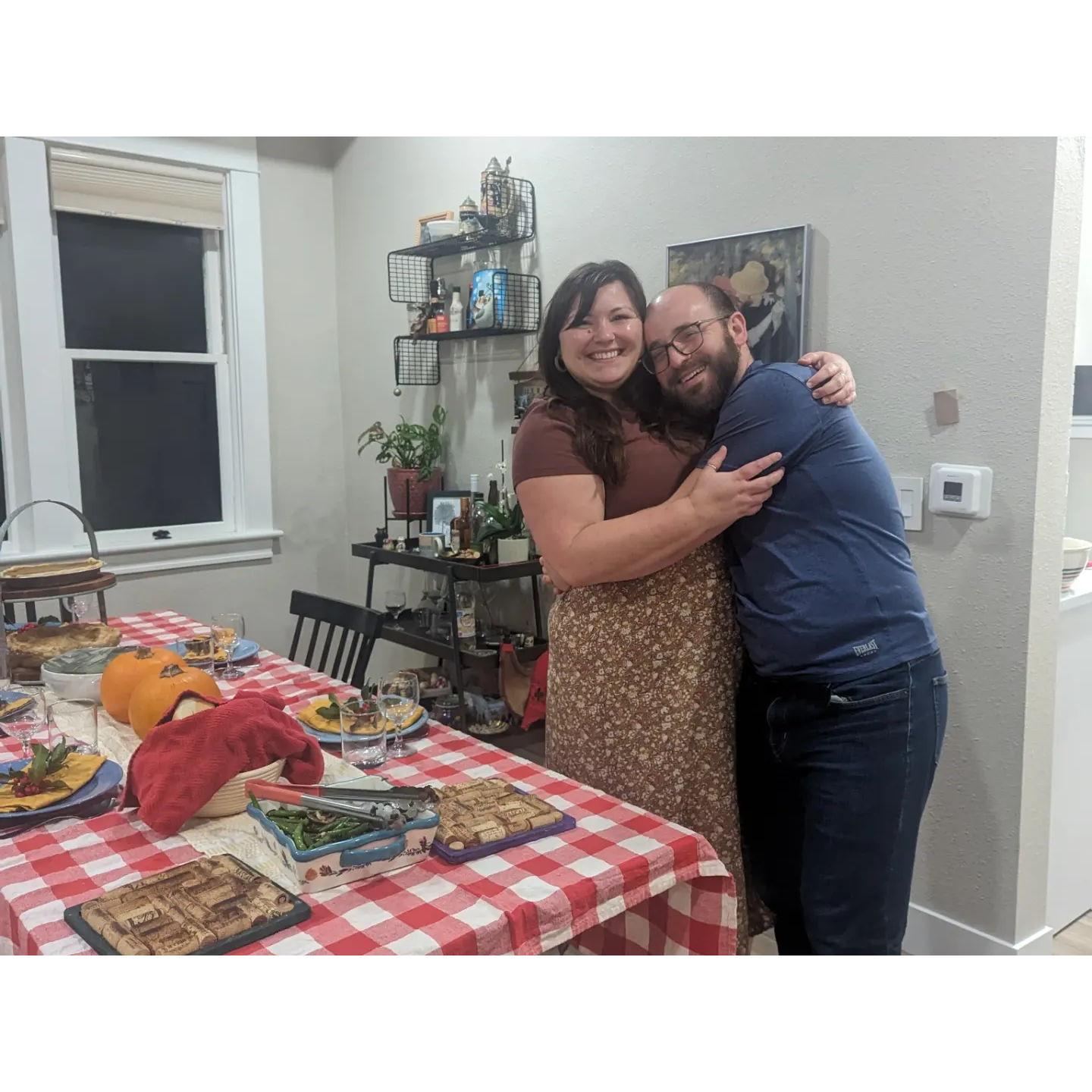 We love a dinner party! And ornamental squashes!