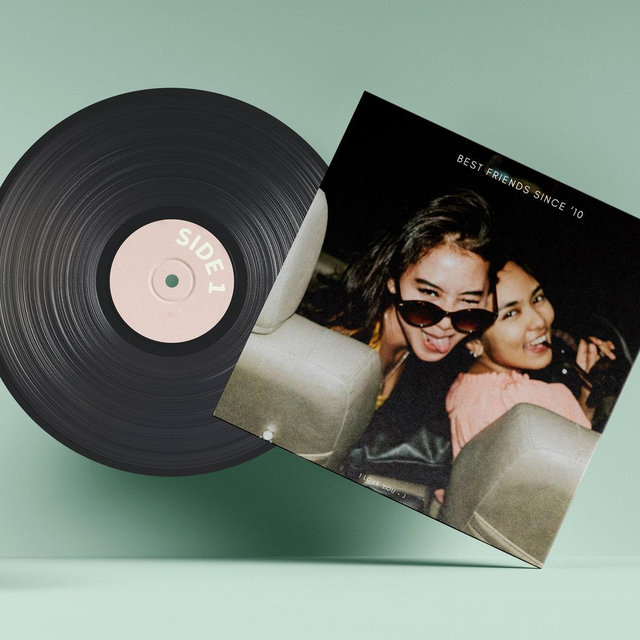 Custom Vinyl Mixtape, 12 inch Vinyl, Personalized 40 Minute Playlist, Custom Photo Vinyl Record, Valentines Day Gift, Birthday Gift, LDR