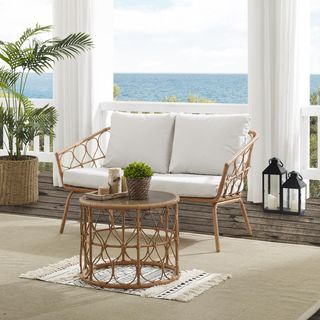 Juniper 2-Piece Outdoor Wicker Conversation Set